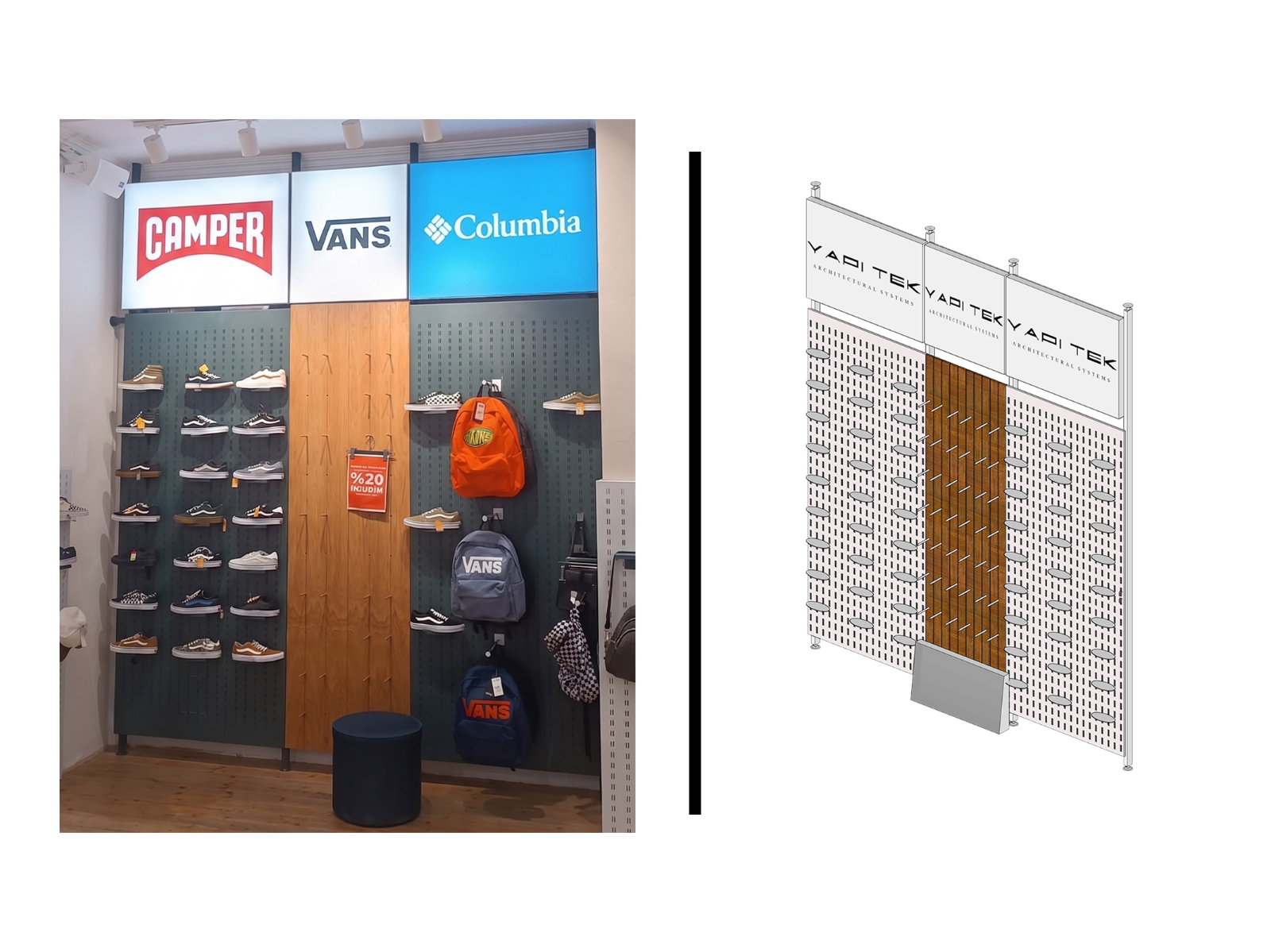 Ayakkabı Duvar Standı