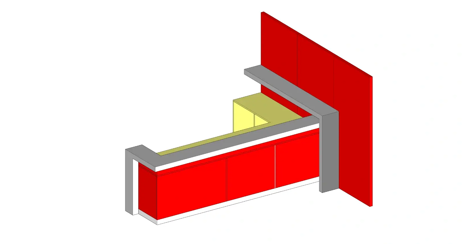 Spacious L-Shape Checkout