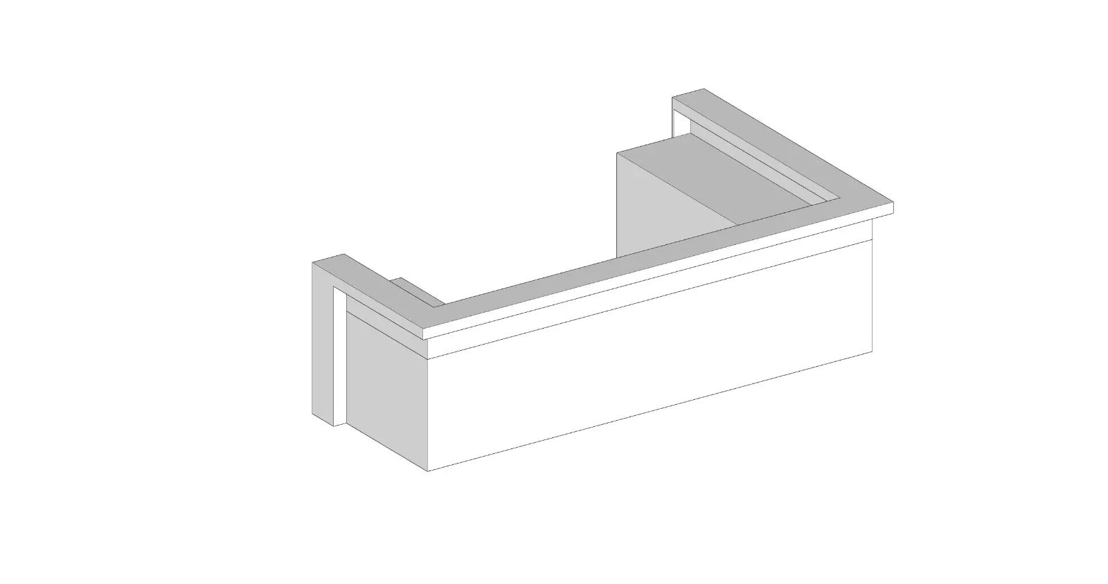 Minimalist L-Shape Checkout