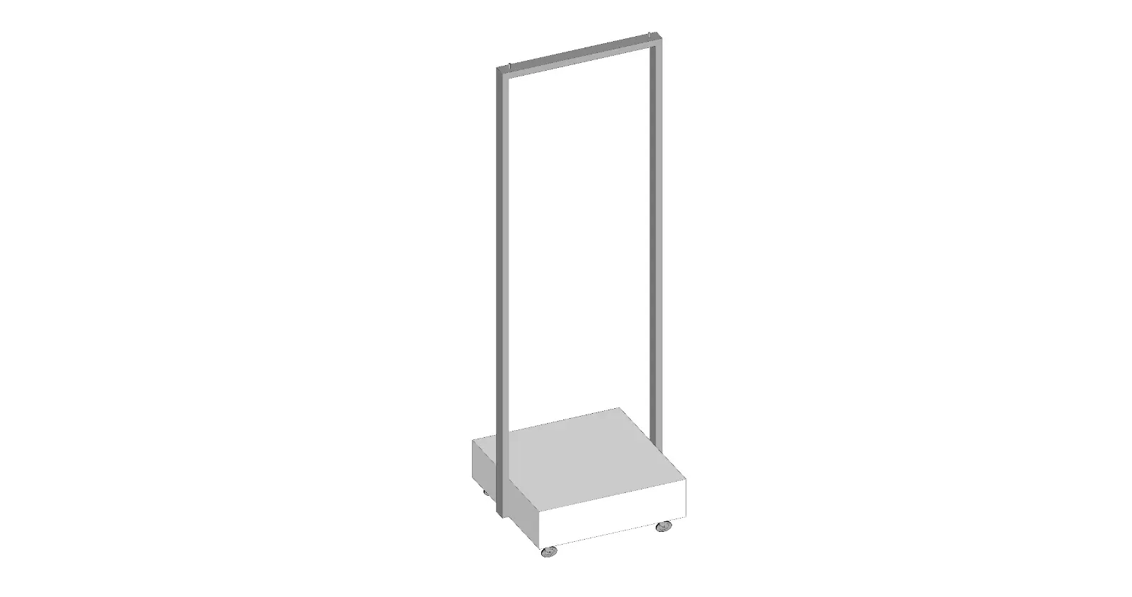 Podyum Tabanlı Tekerlekli Tekstil Standı